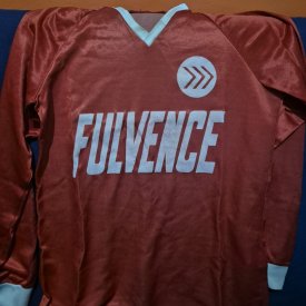 Defensores de Cambaceres Home football shirt 1985 - 1989 sponsored by Fulvence