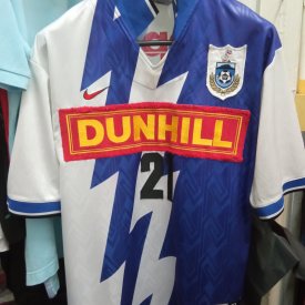 Sabah FA Home football shirt 1997 sponsored by Dunhill