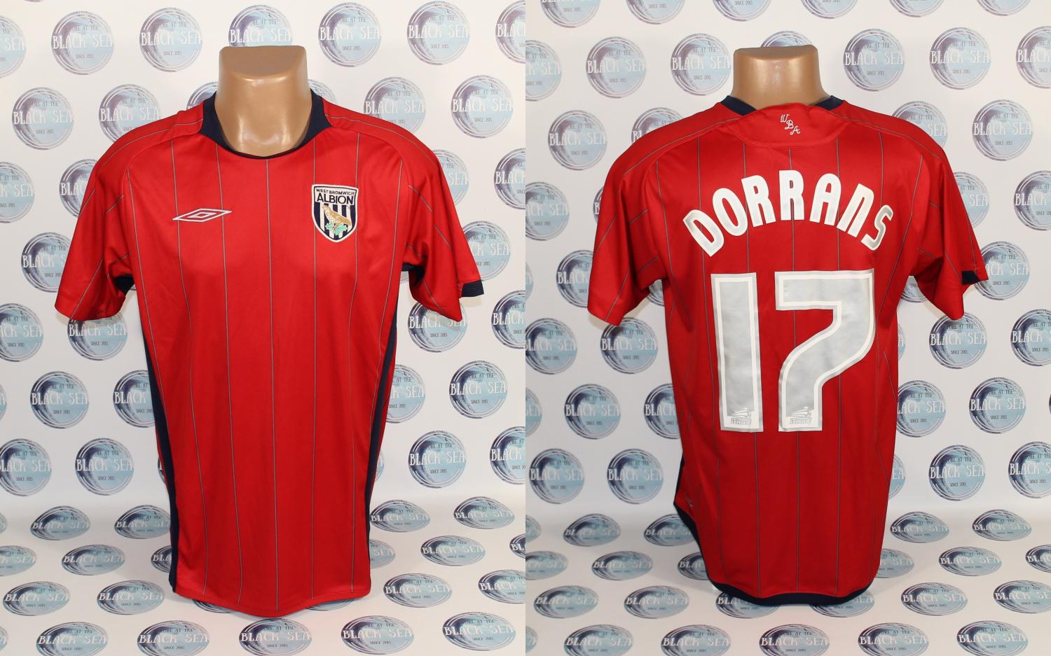 West Bromwich Albion Away football shirt 2009 - 2010. Sponsored by no ...