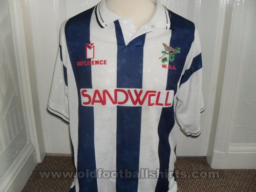 West Bromwich Albion Home fotbollströja 1991 - 1992
