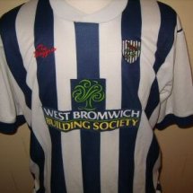 West Bromwich Albion Home football shirt 2002 - 2003 sponsored by West Bromwich Building Society
