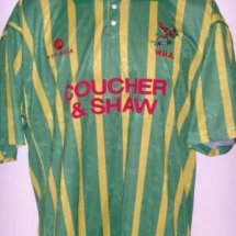 West Bromwich Albion Home football shirt 1993 - 1994 sponsored by Coucher & Saw