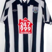 West Bromwich Albion Home football shirt 2010 - 2011 sponsored by 247 999 Homeserve