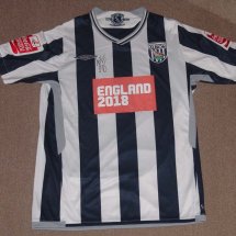 West Bromwich Albion Home football shirt 2009 - 2010 sponsored by England 2018