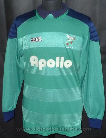 West Bromwich Albion Penjaga gol baju bolasepak 1986 - 1987