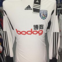 West Bromwich Albion Home football shirt 2011 - 2012 sponsored by Bodog