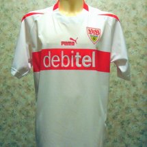 VfB Stuttgart Home futbol forması 2002 - 2003 sponsored by Debitel