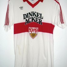 VfB Stuttgart Home futbol forması 1983 - 1984 sponsored by Dinkel Acker