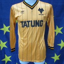 Wolverhampton Wanderers Home maglia di calcio 1982 - 1985 sponsored by Tatung