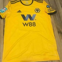 Wolverhampton Wanderers Home maglia di calcio 2018 - 2019 sponsored by W88
