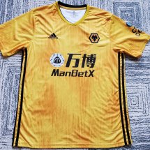 Wolverhampton Wanderers Home maglia di calcio 2019 - 2020 sponsored by ManBetX