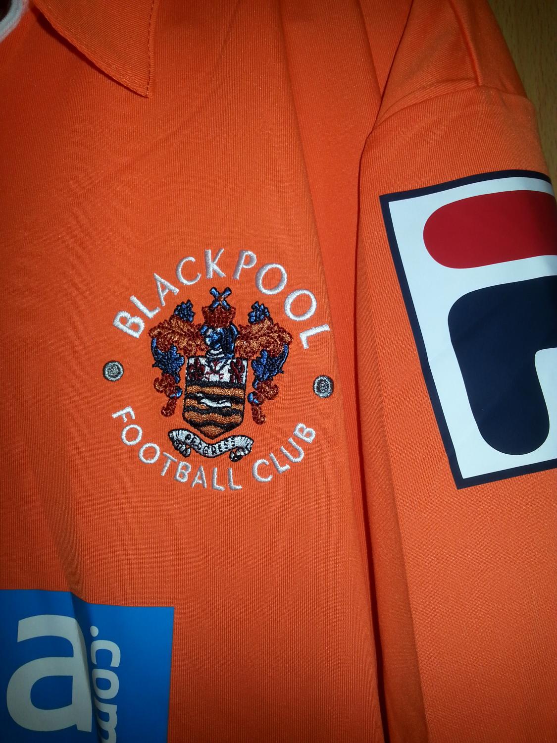 Blackpool Home football shirt 2011 - 2013. Sponsored by Wonga