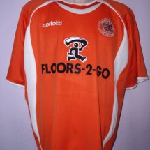 Blackpool Home football shirt 2007 - 2008 sponsored by Floors-2-Go