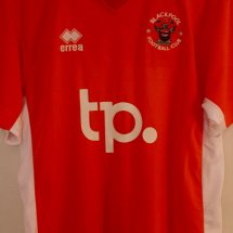 Blackpool Home football shirt 2016 - 2017 sponsored by tp.