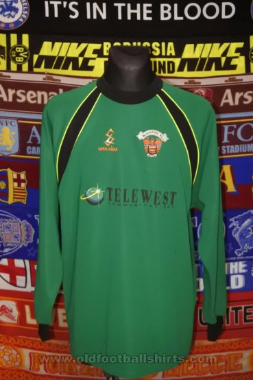Blackpool Goalkeeper football shirt 1999 - 2001