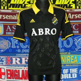 AIK Fotboll  Home football shirt 2014 - 2015 sponsored by ABRO