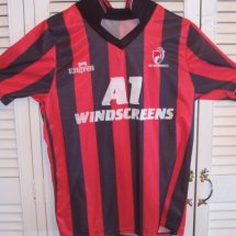 Bournemouth Home football shirt 1990 - 1992 sponsored by A1 Windscreens