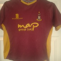 Bradford City Home football shirt 2009 - 2010 sponsored by MAP Group