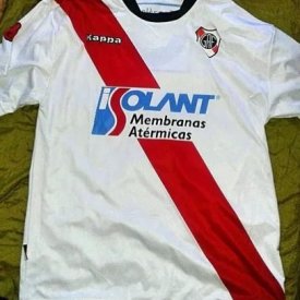 Guaraní Antonio Franco Home football shirt 2007 sponsored by Solant