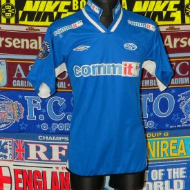 Molde Home football shirt 2002 sponsored by Commit