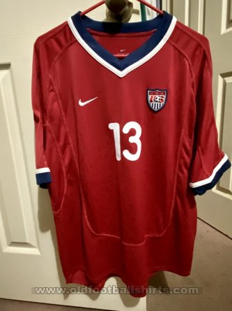 USA Visitante Camiseta de Fútbol 2000 - 2002