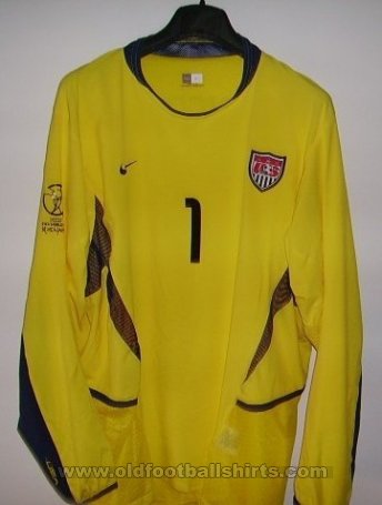 USA Goleiro camisa de futebol 2002 - 2003