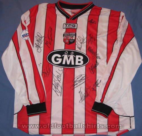 Brentford Home football shirt 2002 - 2003