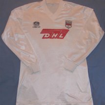 Brentford Home football shirt 1983 sponsored by DHL
