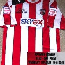 Brentford Home football shirt 2012 - 2013 sponsored by Skyex