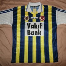 Fenerbahce Home football shirt 1996 - 1997 sponsored by Vakif Bank
