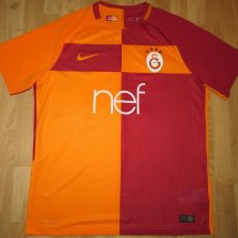 Galatasaray Home חולצת כדורגל 2017 - 2018 sponsored by nef