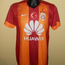 Galatasaray Home חולצת כדורגל 2014 - 2015 sponsored by Huawei