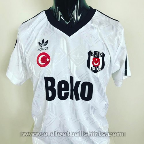 Besiktas Home maglia di calcio 1990 - 1991