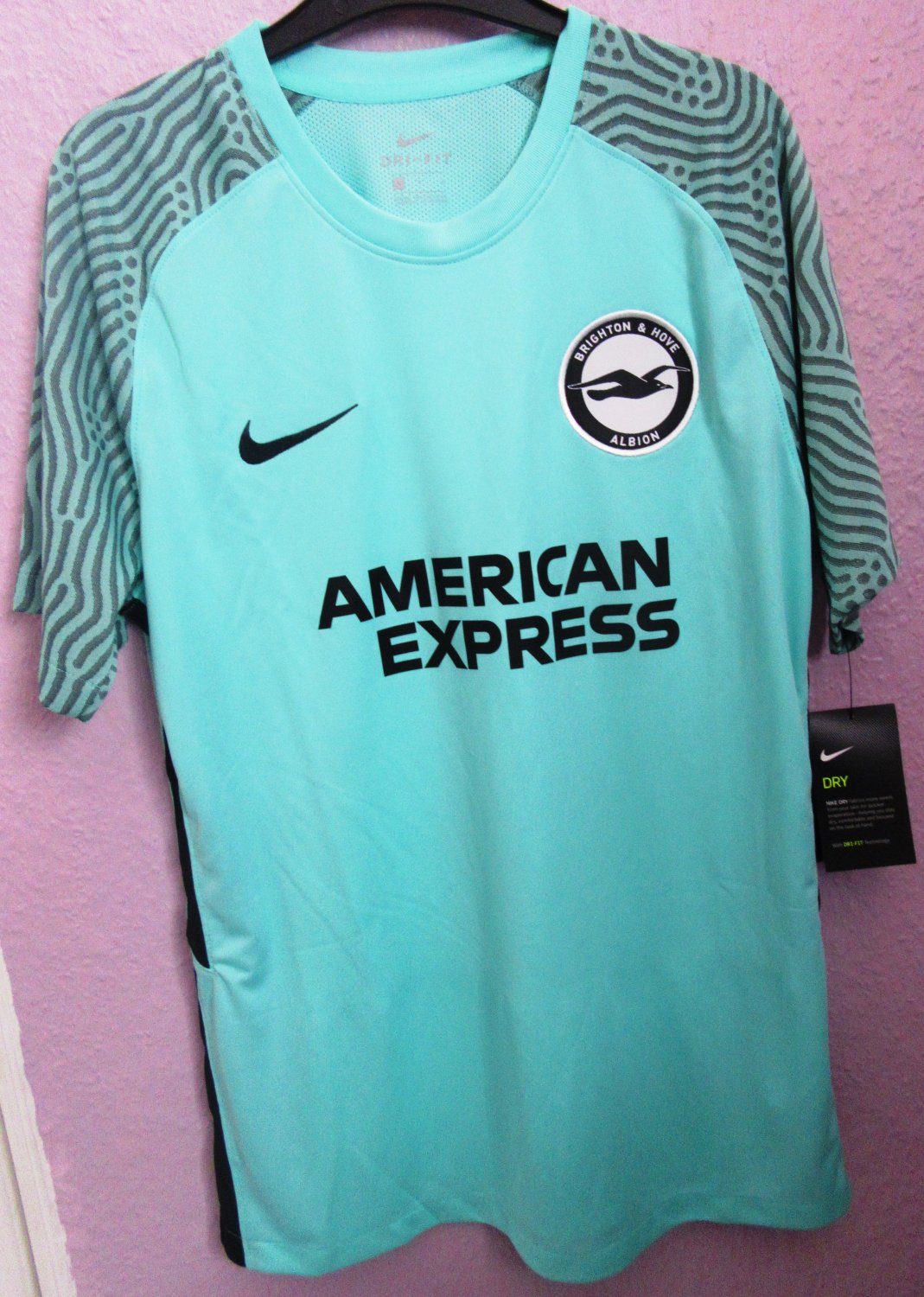 Maillot Brighton & Hove Albion Extérieur 2023/2024 - Nike - Taille S - Vert - Rare