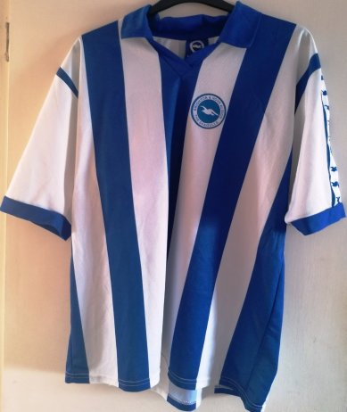 Brighton & Hove Albion Retro Replicas חולצת כדורגל 1977 - 1980
