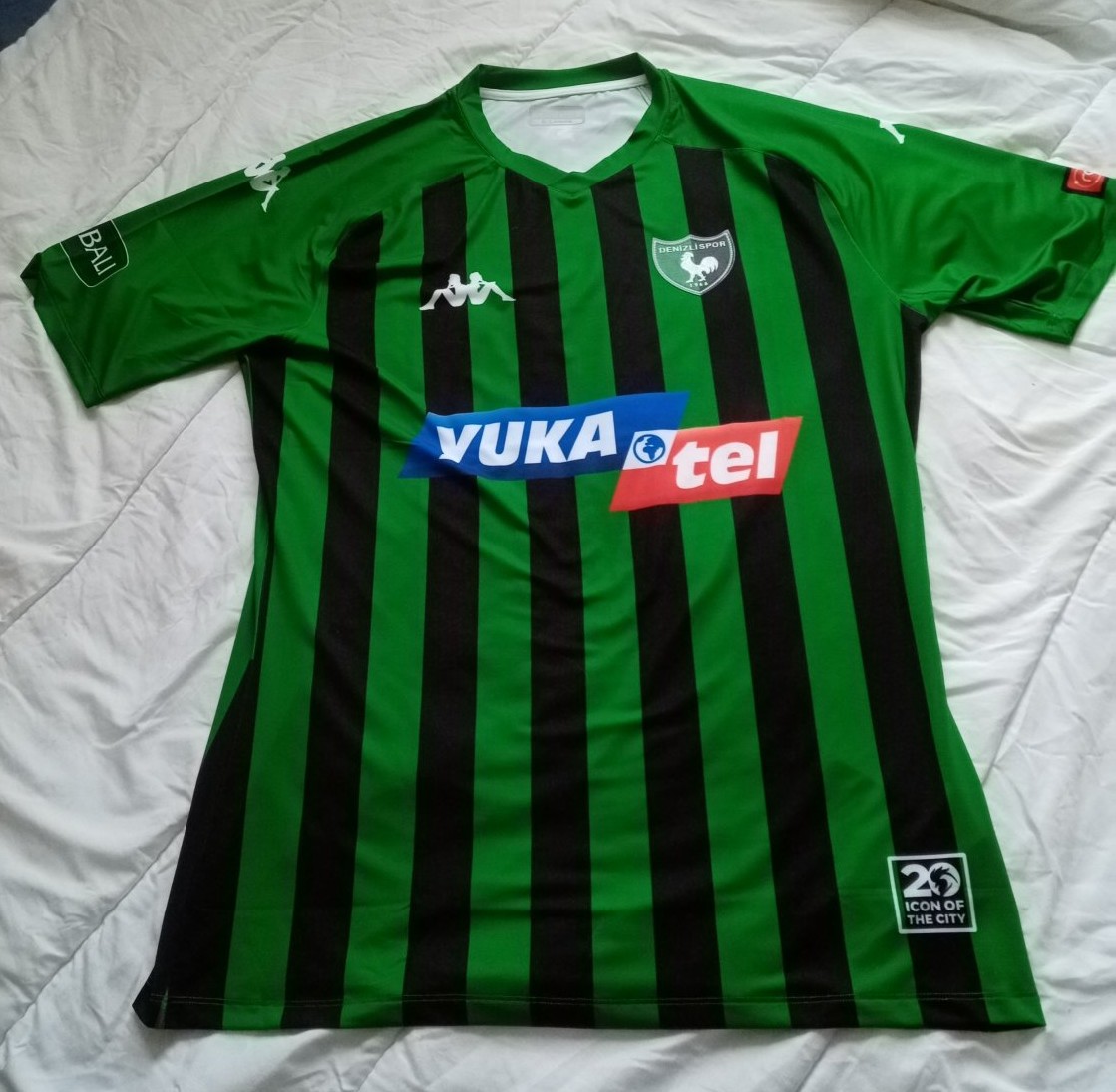Maillot Football Denizlispor – Domicile, Vert, Taille S (enfant) – Marque Quentin