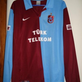 Trabzonspor Home football shirt 2009 - 2010 sponsored by Türk Telekom