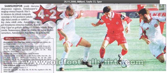 Antalyaspor Home football shirt 2000 - 2001