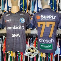 Clube Esportivo Aimoré Third football shirt 2019 sponsored by Sorrifácil