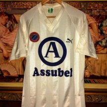 Club Brugge Away football shirt 1985 - 1988 sponsored by Assubel