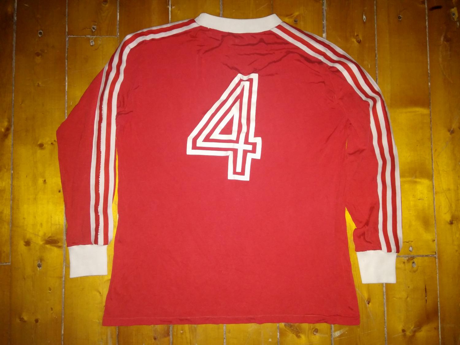Bayern Munich Home football shirt 1975 1976. Sponsored by no sponsor