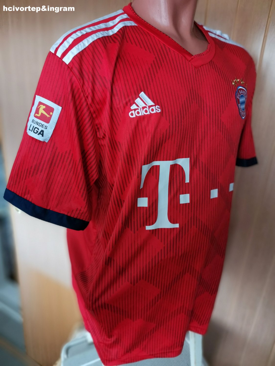 Maillot Extérieur Bayern Munich 2017-2018 Adidas – Taille Homme XL – Excellent état