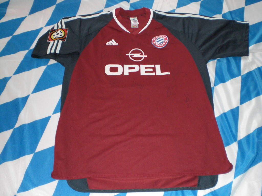 FCB Bayern München Trikot Pin 2001/2002 Home Badge Kit Opel altes BL Logo 