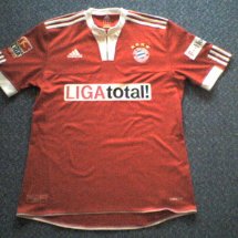 Bayern Munich Away football shirt 2009 - 2010 sponsored by Liga Total!