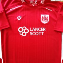 Bristol City Home football shirt 2016 - 2017 sponsored by Lancer Scott