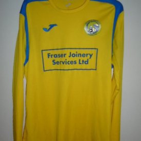 Inverkeithing Hillfield Swifts Home Camiseta de Fútbol (unknown year) sponsored by Fraser Joinery Services