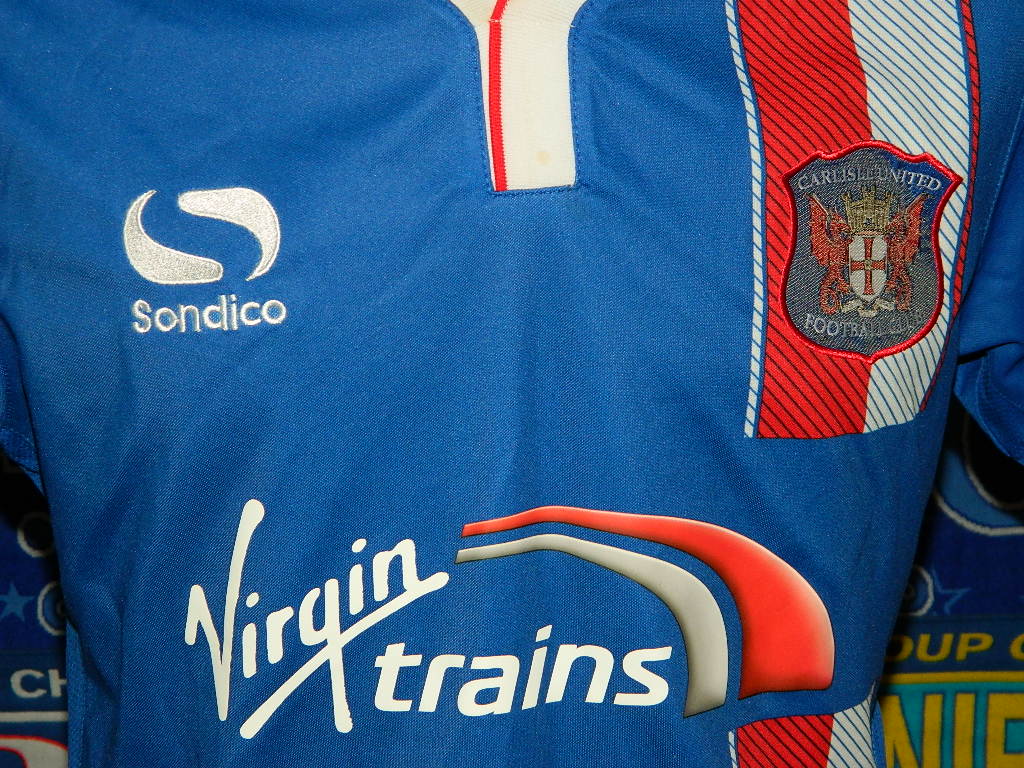 Maillot Carlisle United Domicile 2015/2016 - Sondico - Homme Taille 2XL - Bleu