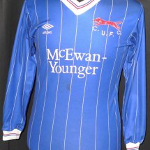 Carlisle United Home football shirt 1985 - 1988 sponsored by McEwan-Younger