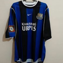 1. FC Saarbrücken Home football shirt 2001 - 2002 sponsored by Karlsberg Urpils