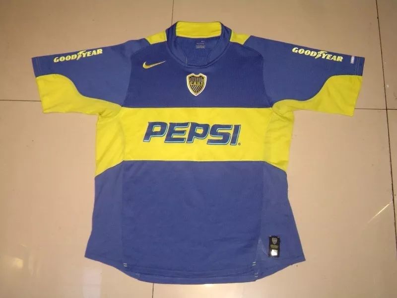 Maillot Boca Juniors 2003-2004 Pepsi - Taille XL - Occasion
